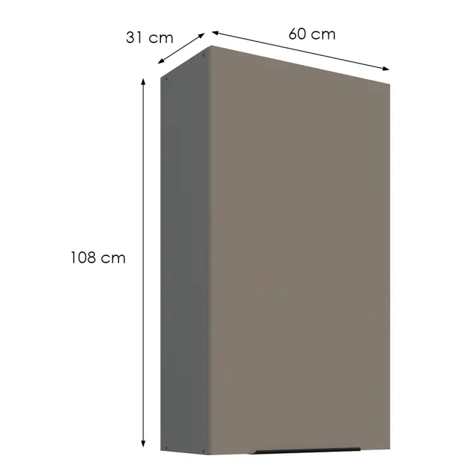 Konyhaszekrény Aria-Ta/Ant Anti Fingerprint 60g-108 1f,2