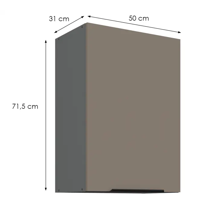 Konyhaszekrény Aria-Ta/Ant Anti Fingerprint 50g-72 1f