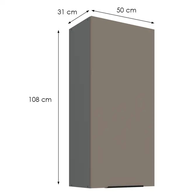 Konyhaszekrény Aria-Ta/Ant Anti Fingerprint 50g-108 1f,2