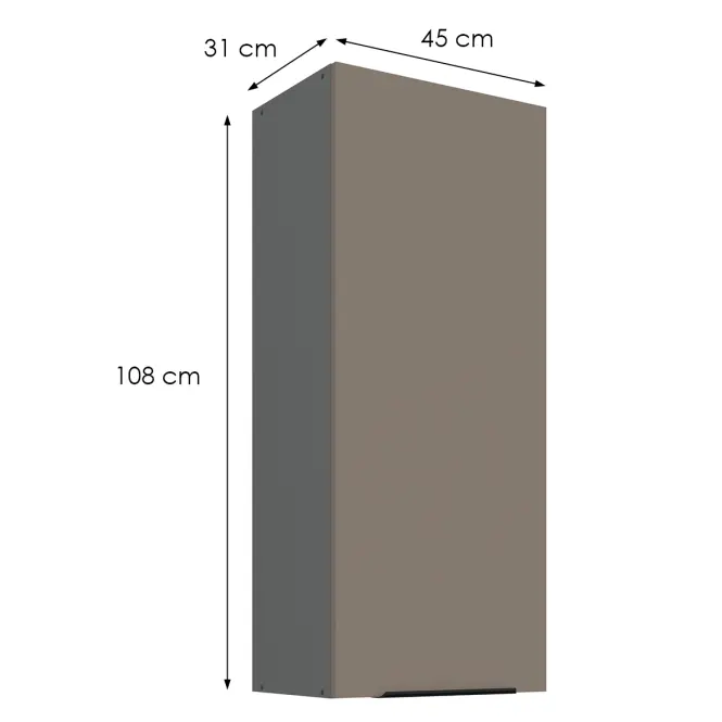 Konyhaszekrény Aria-Ta/Ant Anti Fingerprint 45g-108 1f