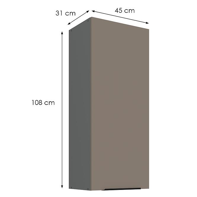 Konyhaszekrény Aria-Ta/Ant Anti Fingerprint 45g-108 1f,2