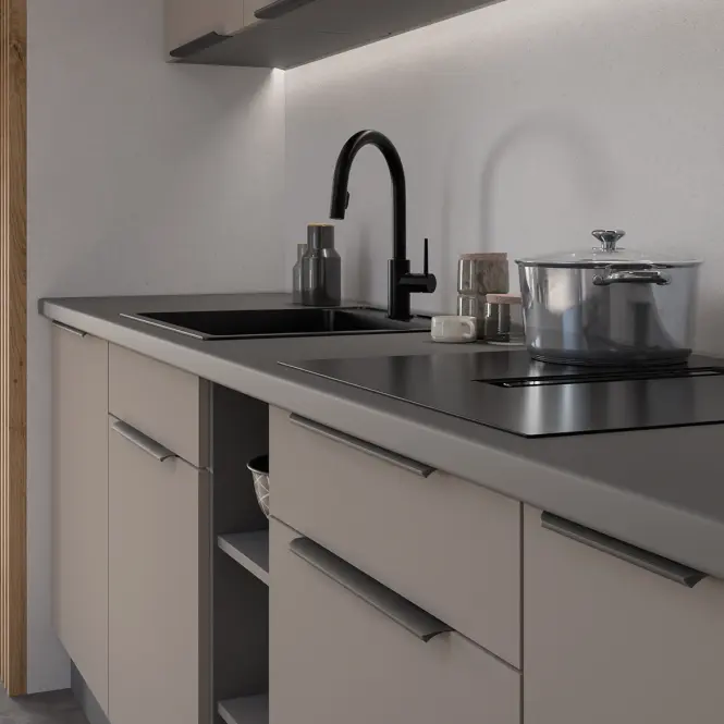 Konyhaszekrény Aria-Ta/Ant Anti Fingerprint 45g-108 1f