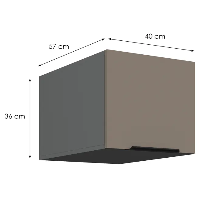 Konyhaszekrény Aria-Ta/Ant Anti Fingerprint 40 Nagu-36 1f,2