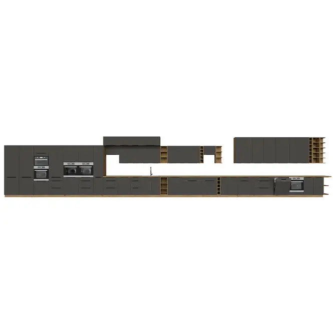 Konyhaszekrény Aria-Gr/Ar Anti Fingerprint 60 Nagu-36 1f,10