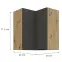 Konyhaszekrény Aria-Gr/Ar Anti Fingerprint 60x60 Gn-72 2f (90°),2