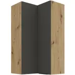 Konyhaszekrény Aria-Gr/Ar Anti Fingerprint 60x60 Gn-108 2f (90°)