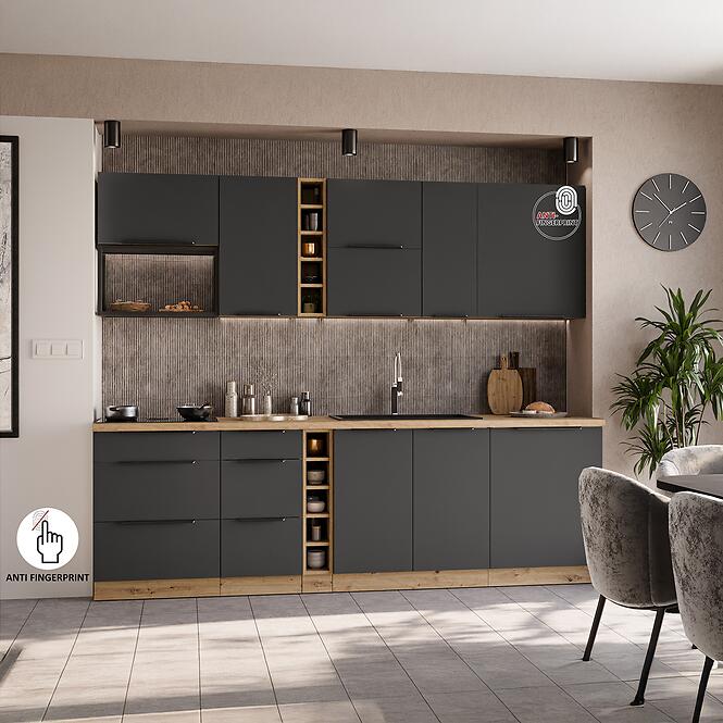 Konyhaszekrény Aria-Gr/Ar Anti Fingerprint 50g-72 1f,9