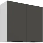 Konyhaszekrény Aria-Gr/Wh Anti Fingerprint 80g-72 2f