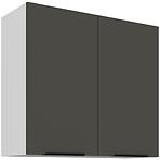 Konyhaszekrény Aria-Gr/Wh Anti Fingerprint 80g-72 2f