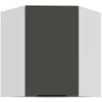 Konyhaszekrény Aria-Gr/Wh Anti Fingerprint 60x60 Gn-72 1f (45°)