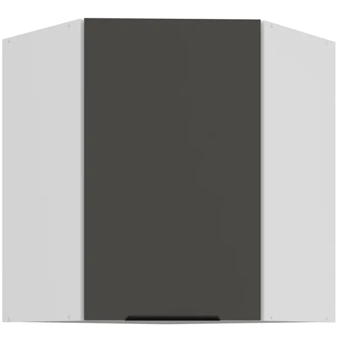 Konyhaszekrény Aria-Gr/Wh Anti Fingerprint 60x60 Gn-72 1f (45°)