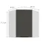 Konyhaszekrény Aria-Gr/Wh Anti Fingerprint 60x60 Gn-72 1f (45°),2