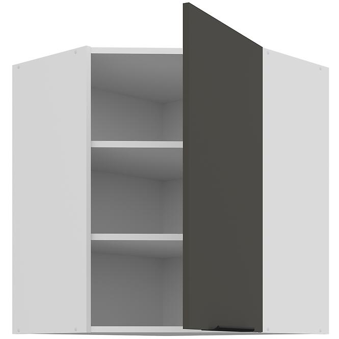 Konyhaszekrény Aria-Gr/Wh Anti Fingerprint 60x60 Gn-72 1f (45°)