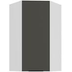Konyhaszekrény Aria-Gr/Wh Anti Fingerprint 60x60 Gn-108 1f (45°)