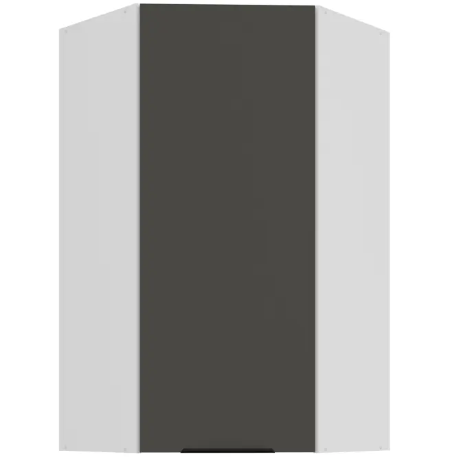 Konyhaszekrény Aria-Gr/Wh Anti Fingerprint 60x60 Gn-108 1f (45°)