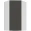 Konyhaszekrény Aria-Gr/Wh Anti Fingerprint 60x60 Gn-108 1f (45°)