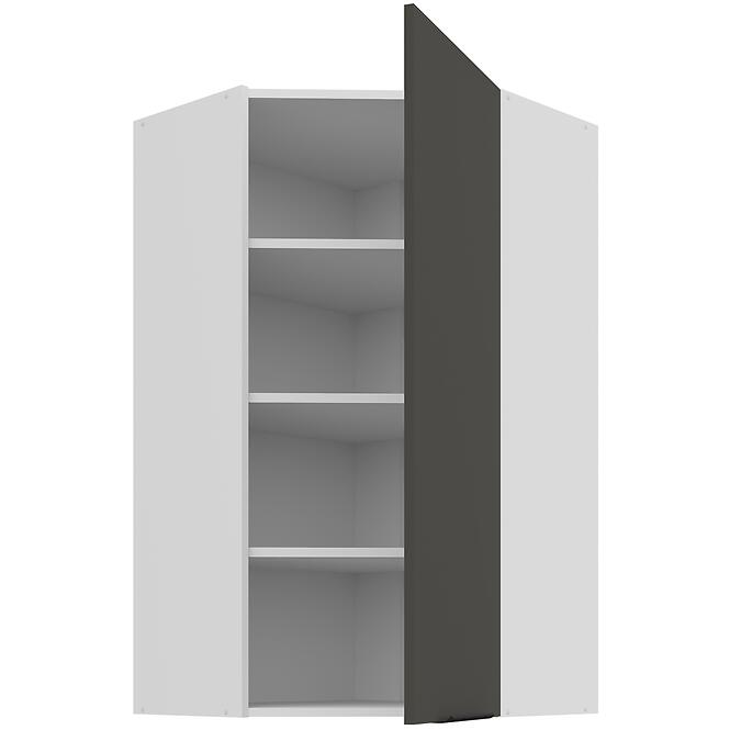 Konyhaszekrény Aria-Gr/Wh Anti Fingerprint 60x60 Gn-108 1f (45°)