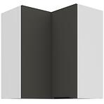 Konyhaszekrény Aria-Gr/Wh Anti Fingerprint 60x60 Gn-72 2f (90°)