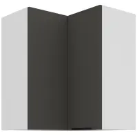 Konyhaszekrény Aria-Gr/Wh Anti Fingerprint 60x60 Gn-72 2f (90°)