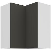 Konyhaszekrény Aria-Gr/Wh Anti Fingerprint 60x60 Gn-72 2f (90°)