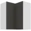 Konyhaszekrény Aria-Gr/Wh Anti Fingerprint 60x60 Gn-72 2f (90°)