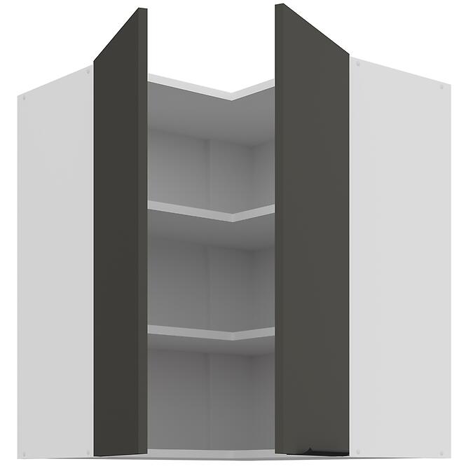 Konyhaszekrény Aria-Gr/Wh Anti Fingerprint 60x60 Gn-72 2f (90°),3