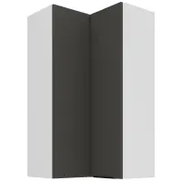 Konyhaszekrény Aria-Gr/Wh Anti Fingerprint 60x60 Gn-108 2f (90°)
