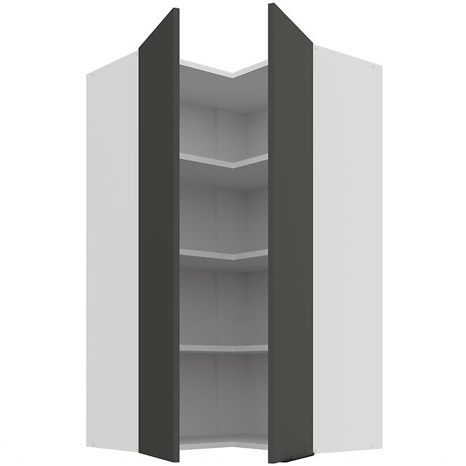 Konyhaszekrény Aria-Gr/Wh Anti Fingerprint 60x60 Gn-108 2f (90°)