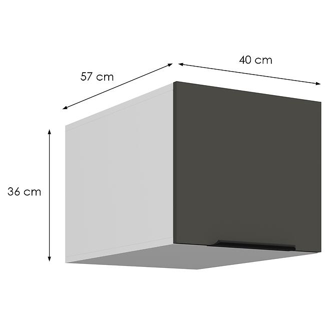 Konyhaszekrény Aria-Gr/Wh Anti Fingerprint 40 Nagu-36 1f,2
