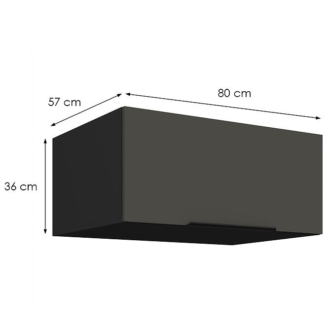 Konyhaszekrény Aria-Gr/Bl Anti Fingerprint 80 Nagu-36 1f
