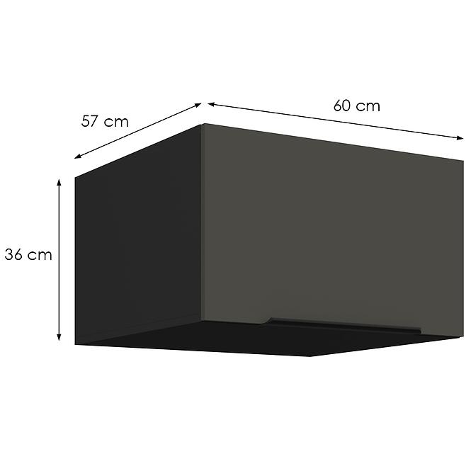 Konyhaszekrény Aria-Gr/Bl Anti Fingerprint 60 Nagu-36 1f