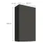 Konyhaszekrény Aria-Gr/Bl Anti Fingerprint 60g-108 1f,2