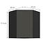 Konyhaszekrény Aria-Gr/Bl Anti Fingerprint 60x60 Gn-72 1f (45°),2