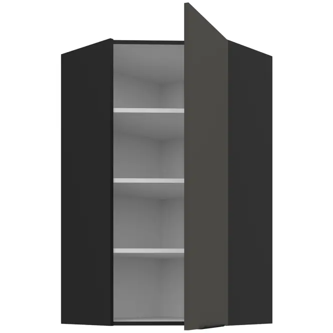 Konyhaszekrény Aria-Gr/Bl Anti Fingerprint 60x60 Gn-108 1f (45°),3