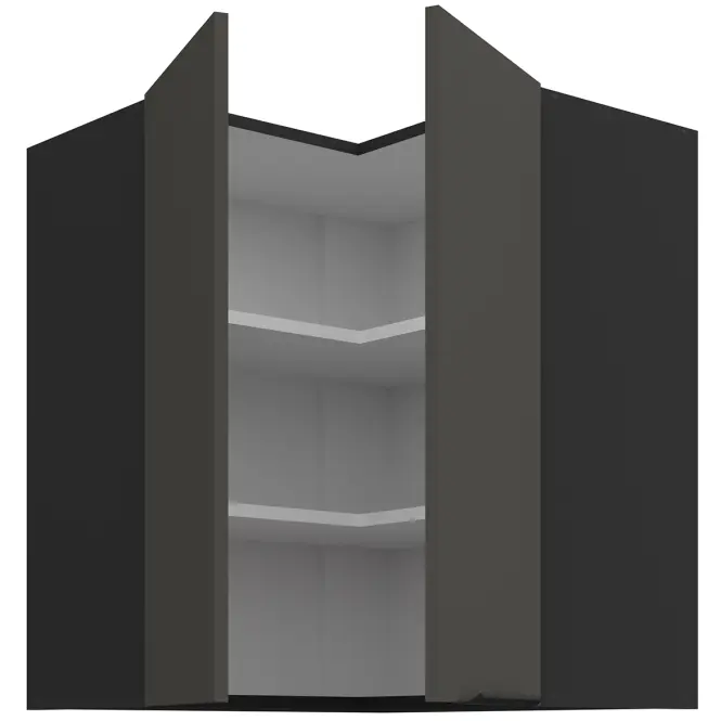 Konyhaszekrény Aria-Gr/Bl Anti Fingerprint 60x60 Gn-72 2f (90°)