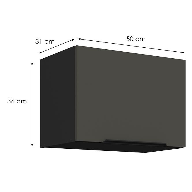 Konyhaszekrény Aria-Gr/Bl Anti Fingerprint 50gu-36 1f