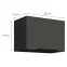 Konyhaszekrény Aria-Gr/Bl Anti Fingerprint 50gu-36 1f,2