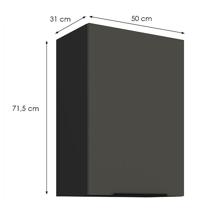 Konyhaszekrény Aria-Gr/Bl Anti Fingerprint 50g-72 1f