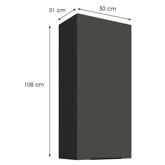 Konyhaszekrény Aria-Gr/Bl Anti Fingerprint 50g-108 1f,2