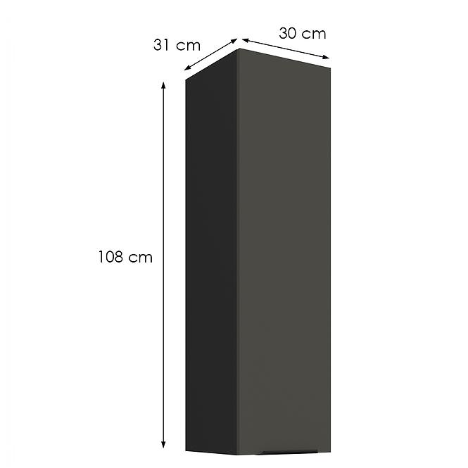 Konyhaszekrény Aria-Gr/Bl Anti Fingerprint 30g-108 1f