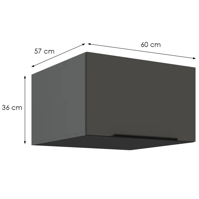 Konyhaszekrény Aria-Gr/Ant Anti Fingerprint 60 Nagu-36 1f