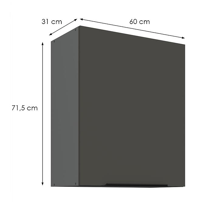 Konyhaszekrény Aria-Gr/Ant Anti Fingerprint 60g-72 1f