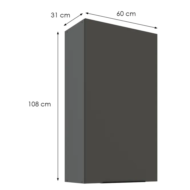 Konyhaszekrény Aria-Gr/Ant Anti Fingerprint 60g-108 1f
