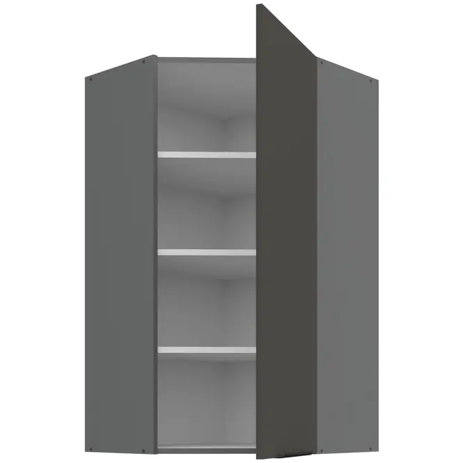 Konyhaszekrény Aria-Gr/Ant Anti Fingerprint 60x60 Gn-108 1f (45°)