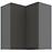 Konyhaszekrény Aria-Gr/Ant Anti Fingerprint 60x60 Gn-72 2f (90°)