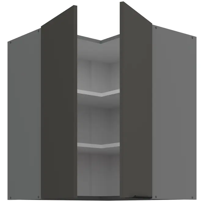 Konyhaszekrény Aria-Gr/Ant Anti Fingerprint 60x60 Gn-72 2f (90°)