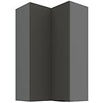 Konyhaszekrény Aria-Gr/Ant Anti Fingerprint 60x60 Gn-108 2f (90°)