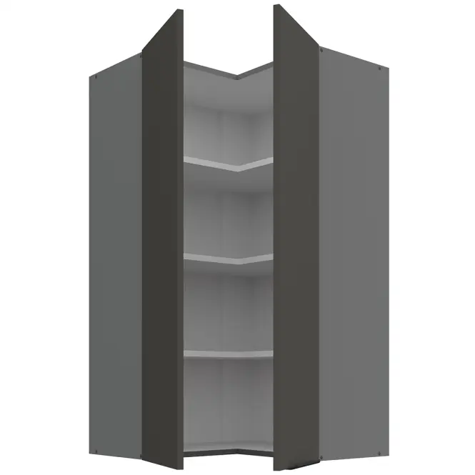 Konyhaszekrény Aria-Gr/Ant Anti Fingerprint 60x60 Gn-108 2f (90°)