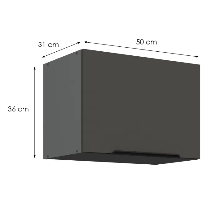 Konyhaszekrény Aria-Gr/Ant Anti Fingerprint 50gu-36 1f