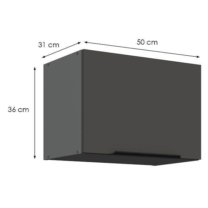 Konyhaszekrény Aria-Gr/Ant Anti Fingerprint 50gu-36 1f,2